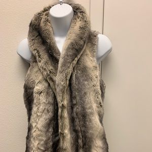 Faux fur vest